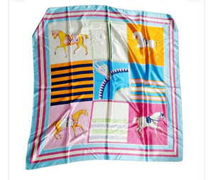 Equesterian Satin Scarf Kargo Fresh