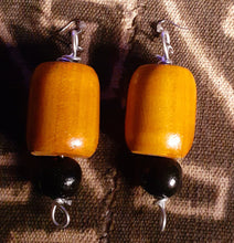 Load image into Gallery viewer, Extra Large Chunky Handmade Wood  Earrings (4 inch) Kargo Fresh
