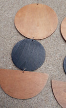 Load image into Gallery viewer, Extra Large Chunky Handmade Wood  Earrings (9 inch) Kargo Fresh
