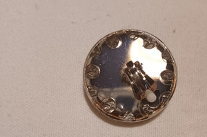 Extra Large Chunky Silver  Metal Half Ball Earrings Kargo Fresh