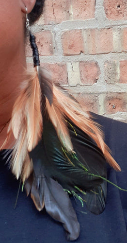 Extra Large Feather Earrings Kargo Fresh