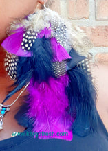 Load image into Gallery viewer, Extra Large Feather Earrings Kargo Fresh
