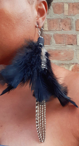 Extra Large Feather Earrings Kargo Fresh