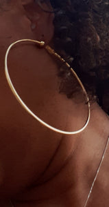 Extra Large Gold Metal Clip On Hoop Earrings Kargo Fresh