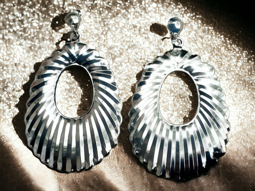 Extra Large  Hammered Hoop Earrings Kargo Fresh