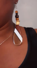 Load image into Gallery viewer, Extra Large Handmade Wood  Earrings (5 inch) Kargo Fresh
