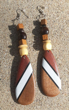 Load image into Gallery viewer, Extra Large Handmade Wood  Earrings (5 inch) Kargo Fresh

