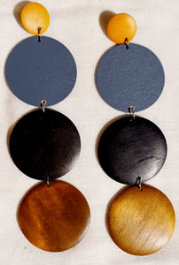 Extra Large Handmade Wood  Earrings (6 inch) Kargo Fresh