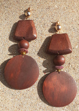 Load image into Gallery viewer, Extra Large Handmade Wood  Earrings (6 inch) Kargo Fresh
