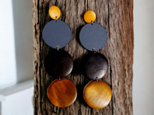 Load image into Gallery viewer, Extra Large Handmade Wood  Earrings (6 inch) Kargo Fresh
