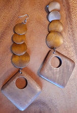 Load image into Gallery viewer, Extra Large Handmade Wood  Earrings (7 inch) Kargo Fresh
