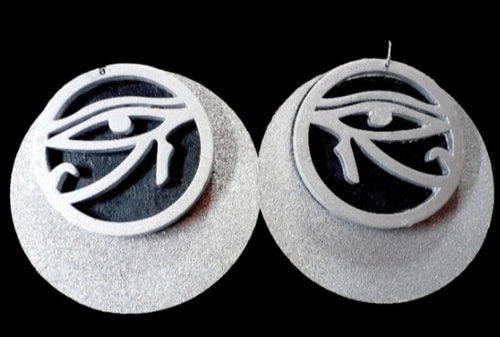 Extra Large Handpainted Eye of Horus Earrings Kargo Fresh