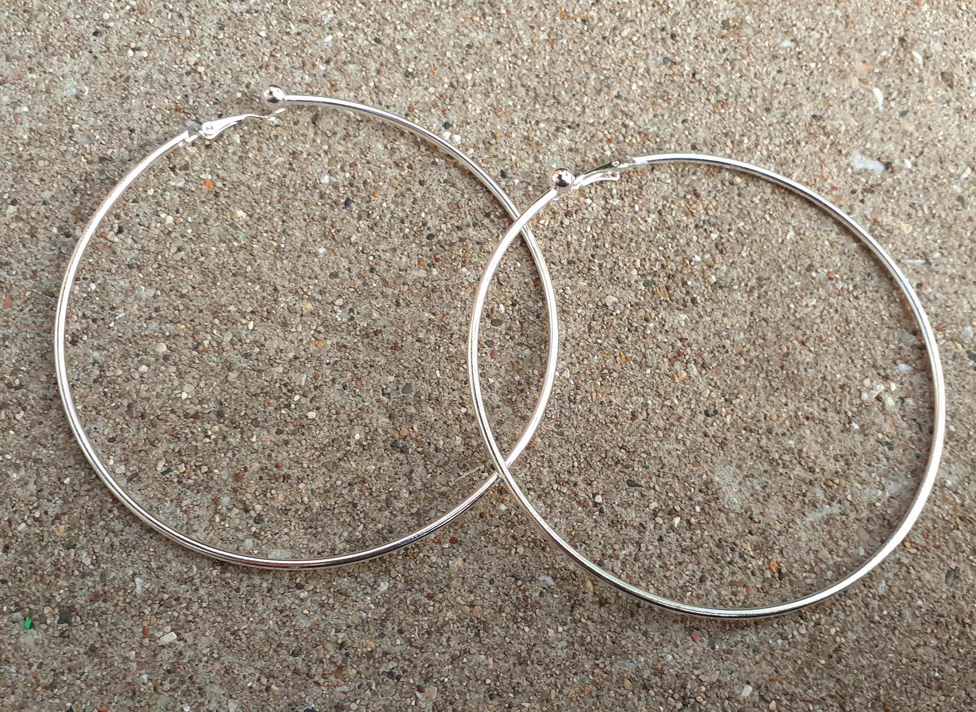 Extra large clip deals on hoop earrings