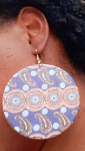 Load image into Gallery viewer, Extra Large Wooden African print Earrings Kargo Fresh
