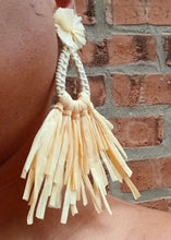 Load image into Gallery viewer, Extra large Raffia fan earrings Kargo Fresh
