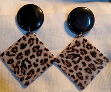 Load image into Gallery viewer, Extra large handmade acrylic animal print clip ons Kargo Fresh
