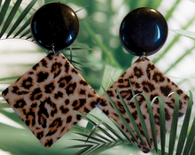 Load image into Gallery viewer, Extra large handmade acrylic animal print clip ons Kargo Fresh
