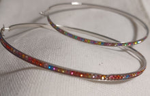 Load image into Gallery viewer, Extra large rhinestone hoop earrings Kargo Fresh
