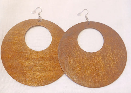 Extra large wooden hoop Earrings Kargo Fresh