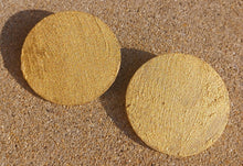 Load image into Gallery viewer, Extra large wooden minimalist disc clip on earrings Kargo Fresh
