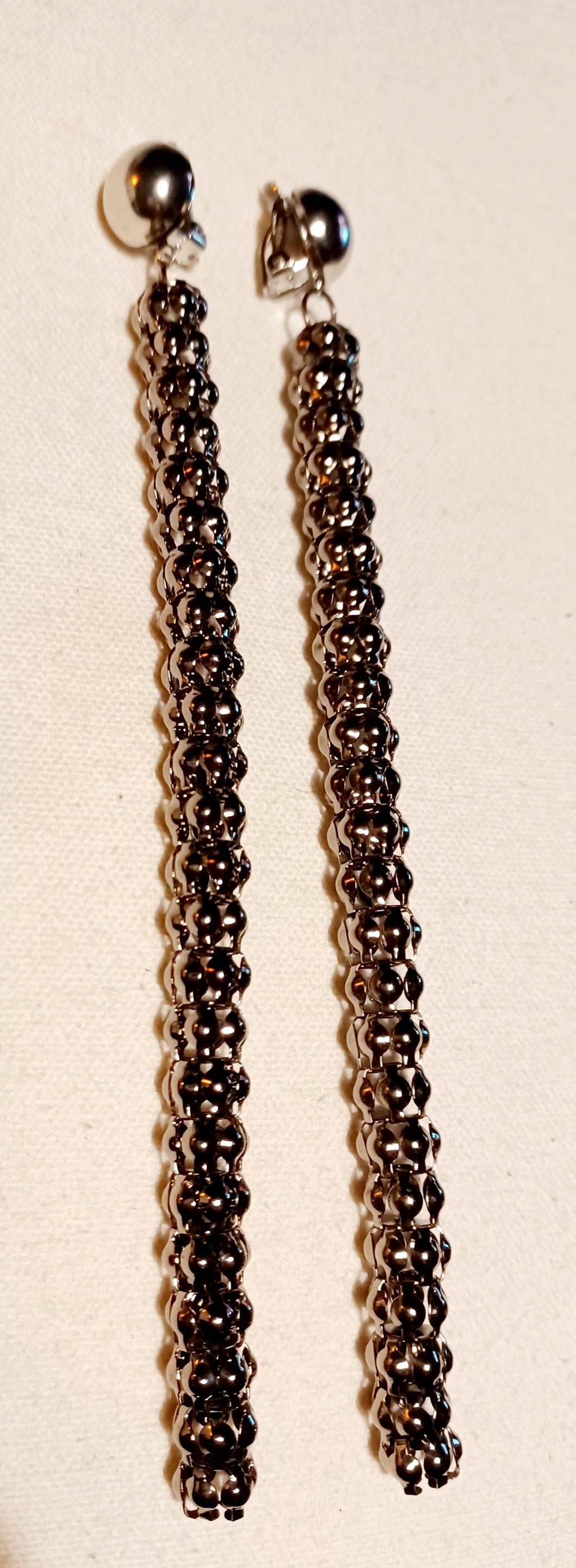 Extra long chain clip on earrings Kargo Fresh