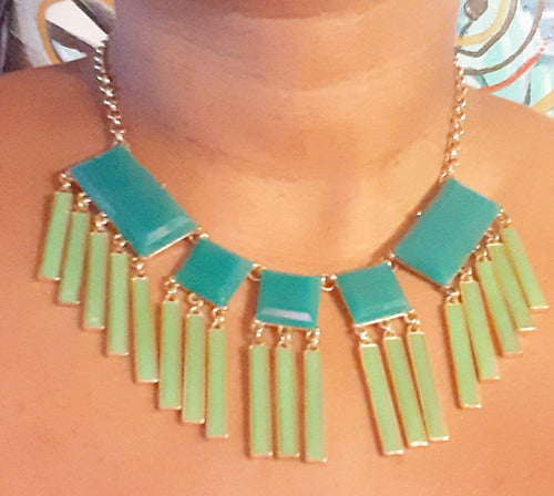 FAUX Jade and Emerald Necklace Set Kargo Fresh