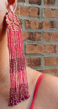 Load image into Gallery viewer, Fabulous large handbeaded clip on earrings Kargo Fresh
