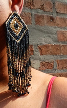 Load image into Gallery viewer, Fabulous large handbeaded clip on earrings Kargo Fresh
