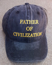 Load image into Gallery viewer, Father Of Civilization Distressed Cotton Baseball Cap Kargo Fresh
