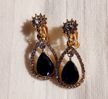 Load image into Gallery viewer, Faux amethyst clip on earrings Kargo Fresh
