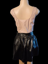 Load image into Gallery viewer, Faux leather corset and skater skirt set M 10 Kargo Fresh
