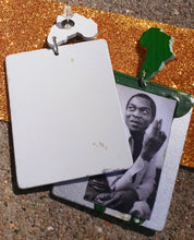 Load image into Gallery viewer, Fela Kuti Tribute Large Wooden Dangle Pop Art Earrings Kargo Fresh

