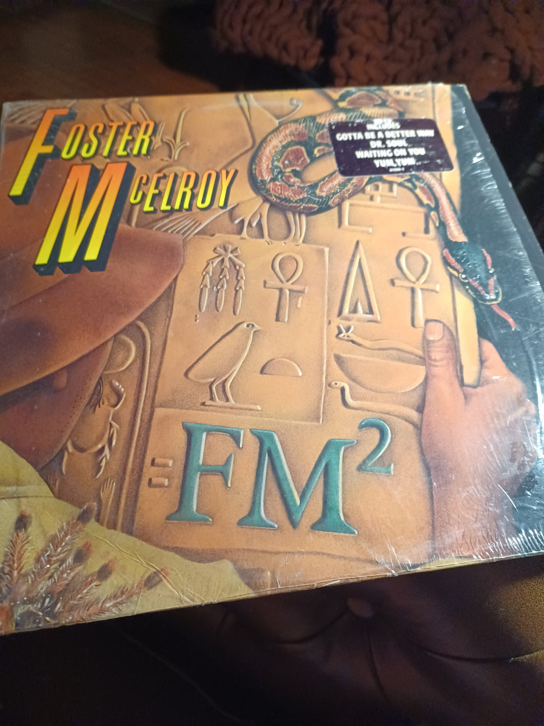 Foster McElroy – FM² 33 RPM Vinyl LP Record 1989 Atlantic FM Funk Hip-hop VG+ Kargo Fresh