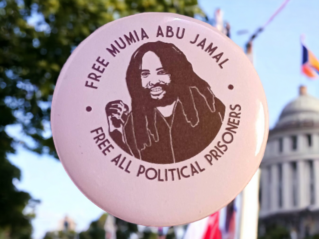 Free Mumia Statement Pin Kargo Fresh