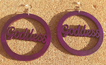 Load image into Gallery viewer, GODDESS Wooden Statement Earrings Kargo Fresh
