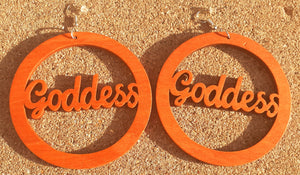 GODDESS Wooden Statement Earrings Kargo Fresh