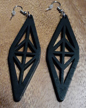 Load image into Gallery viewer, Geometric Design Earrings Wooden Kargo Fresh
