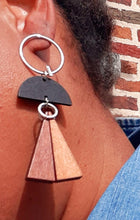 Load image into Gallery viewer, Geometric Design Earrings Wooden Kargo Fresh
