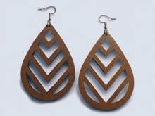 Load image into Gallery viewer, Geometric wooden earrings Kargo Fresh
