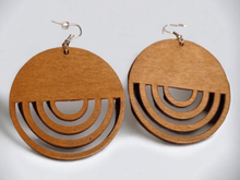 Load image into Gallery viewer, Geometric wooden hoops Kargo Fresh
