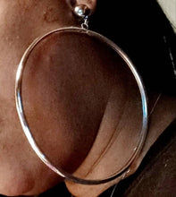 Load image into Gallery viewer, Giant 5 inch Clip on Hoop Earrings gold Kargo Fresh
