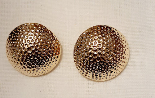 Giant Hammered Stud Earrings Kargo Fresh