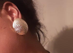 Giant Hammered Stud Earrings Kargo Fresh