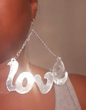 Load image into Gallery viewer, Giant Love Nameplate Earrings Kargo Fresh
