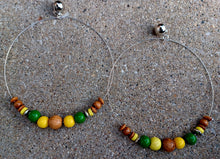 Load image into Gallery viewer, Giant boho clip on hoops 7 inch Kargo Fresh
