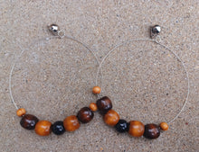 Load image into Gallery viewer, Giant boho clip on hoops 7 inch Kargo Fresh
