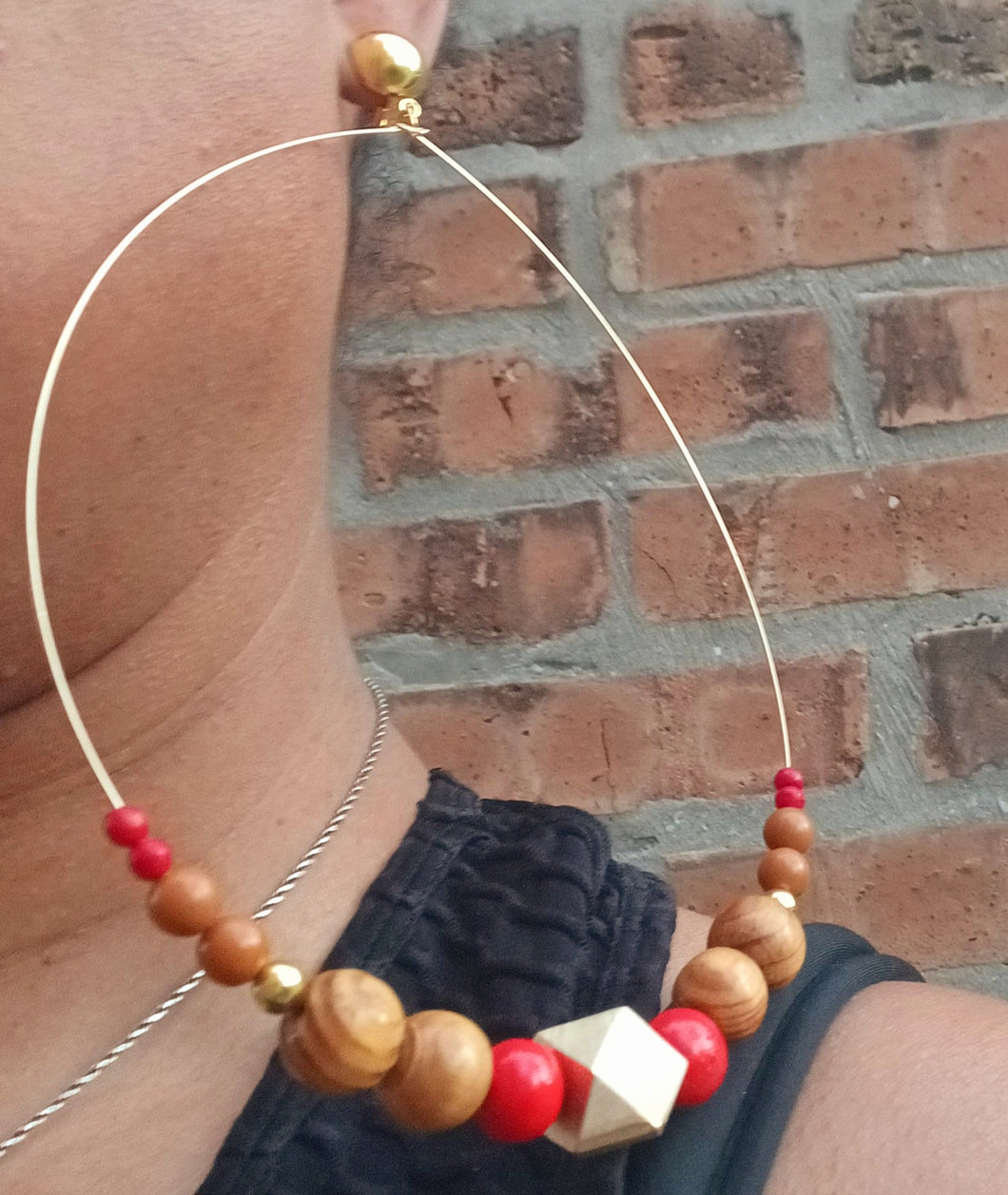 Giant boho clip on hoops 7 inch Kargo Fresh