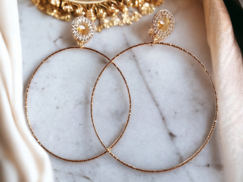 Giant clip on hoop earrings Kargo Fresh