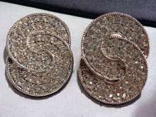 Load image into Gallery viewer, Giant runway rhinestone earrings Kargo Fresh
