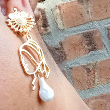 Load image into Gallery viewer, Girl with a pearl earring Design  Pop Art Clip on Earrings Kargo Fresh
